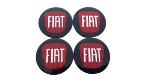 Fiat fekete-piros felnikupak 54mm