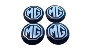 MG új felni díszkupak közép felnikupak kerékagy kupak 56mm fekete-ezüst