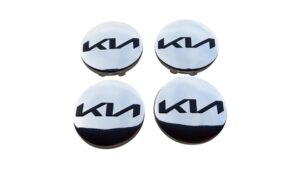 kia ezüst-fekete felnikupak 58mm