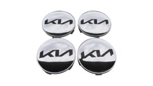 kia ezüst-fekete felnikupak 68mm