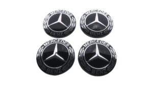 mercedes ezüst-fekete felnikupak 66mm