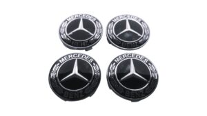 mercedes ezüst-fekete felnikupak 68mm