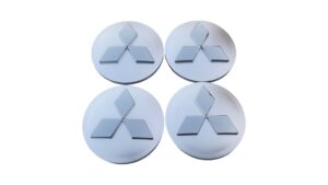 mitsubishi ezüst-szürke felnikupak 60mm