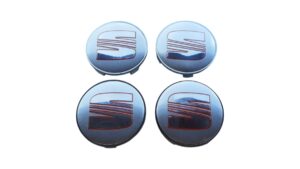 seat ezüst-ezüst-piros felnikupak 68mm