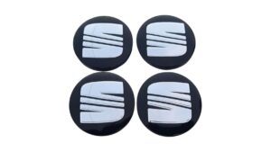 seat fekete-ezüst felnikupak 56mm