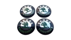 skoda zöld-fekete felnikupak 66-68mm