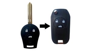 Nissan Juke Note Micra NV200 bicskakulcs átalakító 3button