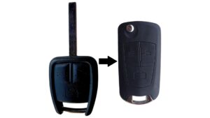 Opel Astra G Vectra B Zafira A Frontera B Omega B kulcs módosított bicskakulcs átalakító 3button hu100