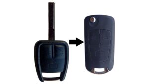 Opel Astra G Vectra B Zafira A Frontera B Omega B kulcs módosított bicskakulcs átalakító 3button hu43
