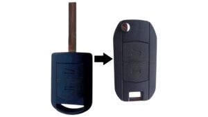 Opel Corsa C Meriva A Tigra TwinTop Agila A Combo C kulcs módosított bicskakulcs átalakító hu43