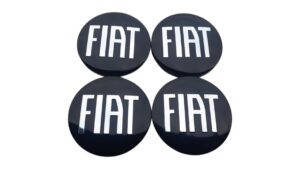 Fiat fekete-ezüst 56mm felnikupak