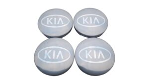 Kia ezüst-fehér felnikupak régi logo 56mm