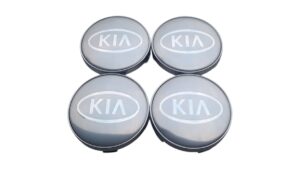 Kia ezüst-fehér felnikupak régi logo 60mm