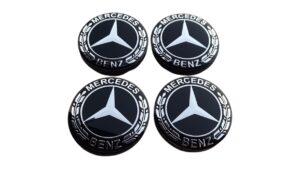 Mercedes ezüst-fekete 56mm felnikupak